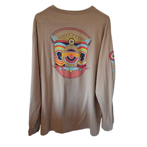 Meow Wolf Experience Tube Long Sleeve Tee Size XL Tan Unisex - Picture 5 of 9